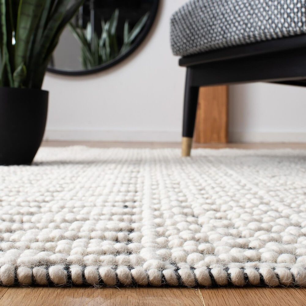 Safavieh Natura NAT852Z 4&#39; x 6&#39; Ivory and Black Area Rug, , large