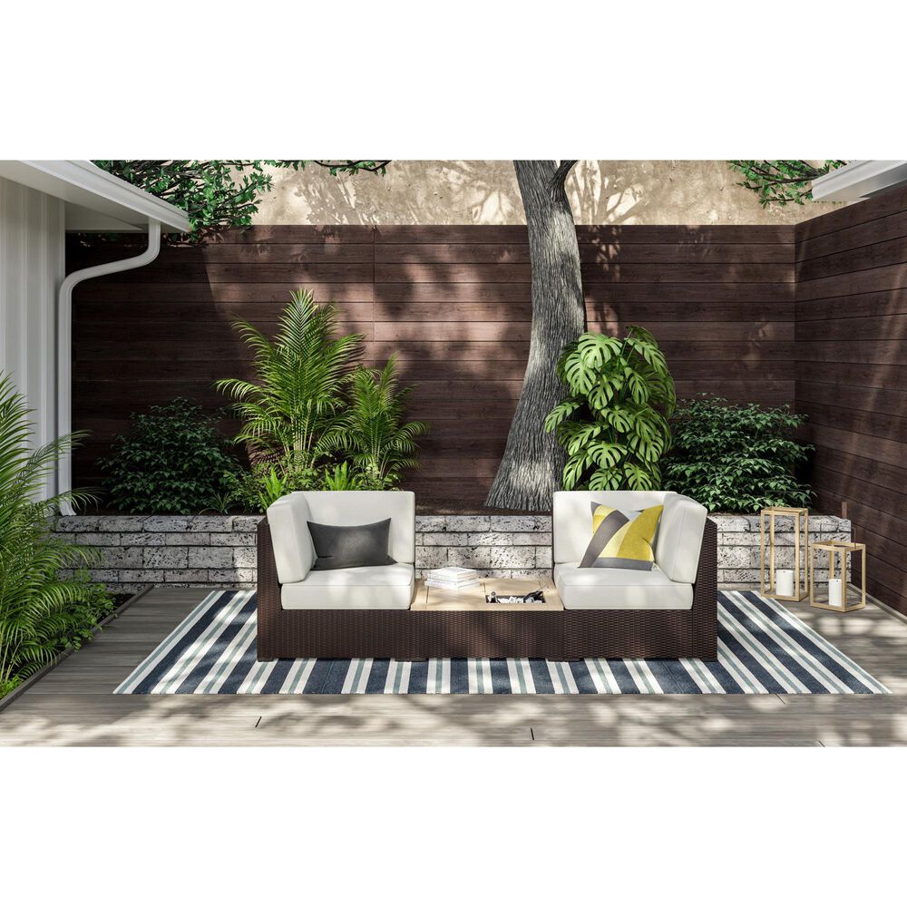 Homestyles Palm Springs 3-Piece Patio Set in Brown, , large
