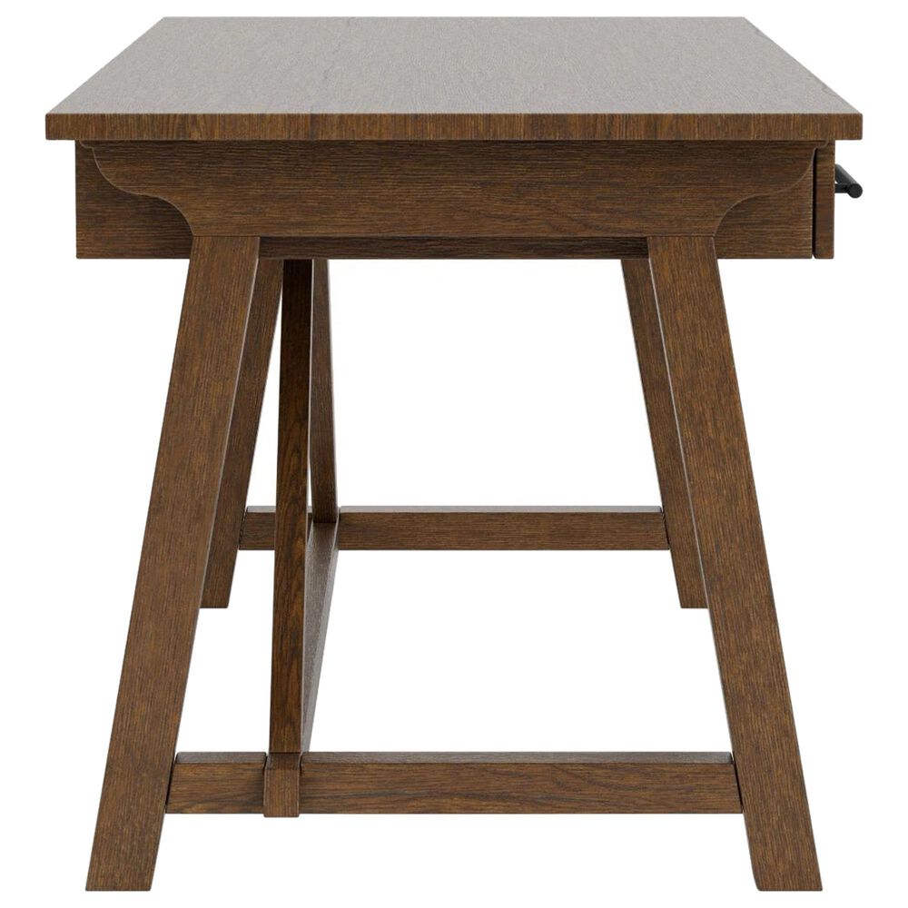 Wycliff Bay Calhoun 2-Piece Writing Desk and Bookcase Set in Whiskey Oak, , large