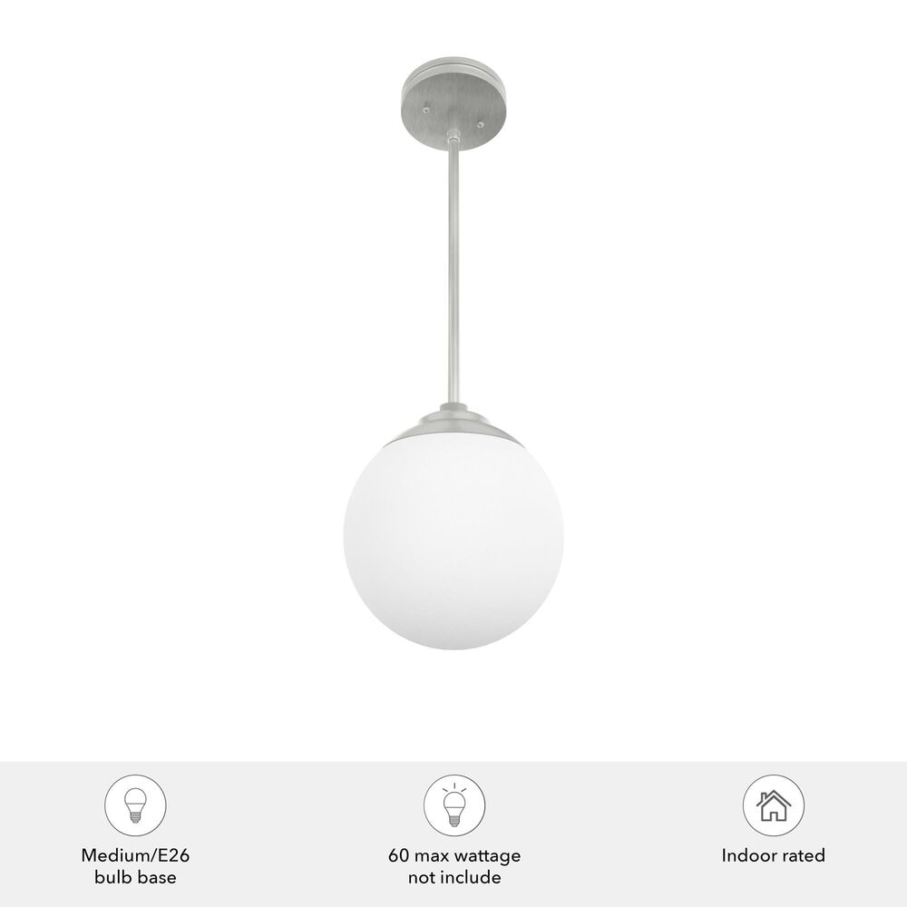 Hunter Hepburn 1-Light Mini Pendant in Brushed Nickel, , large