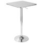 LumiSource Bistro-Ale 3-Piece Bar Set with Black Cushion in Silver and Chrome, , large