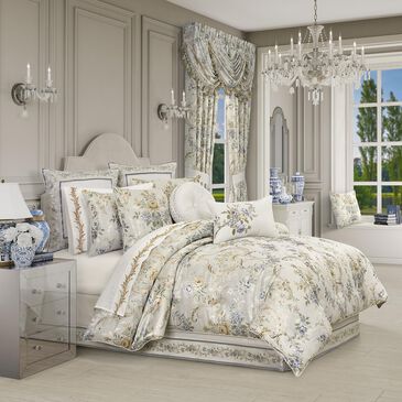 J. Queen New York Genevieve 4-Piece Queen Comforter Set in Ivory, , large