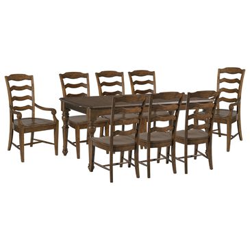 Kincaid Commonwealth 9-Piece Rectangular Dining Set in Alder, , large