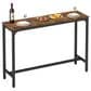 FDW 55" Bar Height Pub Table in Brown and Black, , large
