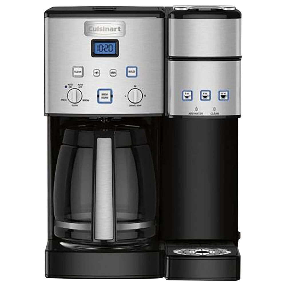Cuisinart 12-Cup Coffeemaker with Single-Serve Brewer in Black and Stainless Steel, , large