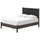 Ashley Pamytta Queen Upholstered Panel Platform Bed in Rich Brown, , large