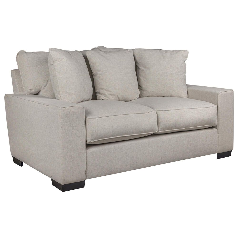 Michael Nicholas Designs Troy Stationary Loveseat in Page Pearl, , large