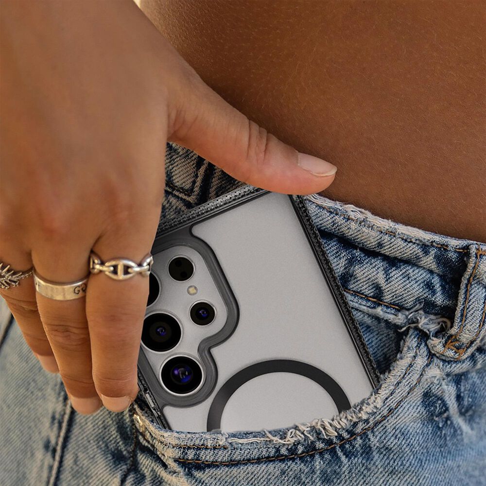 ITSkins Hybrid R Clear Magsafe Case for Samsung Galaxy S25 Ultra in Smoke, , large