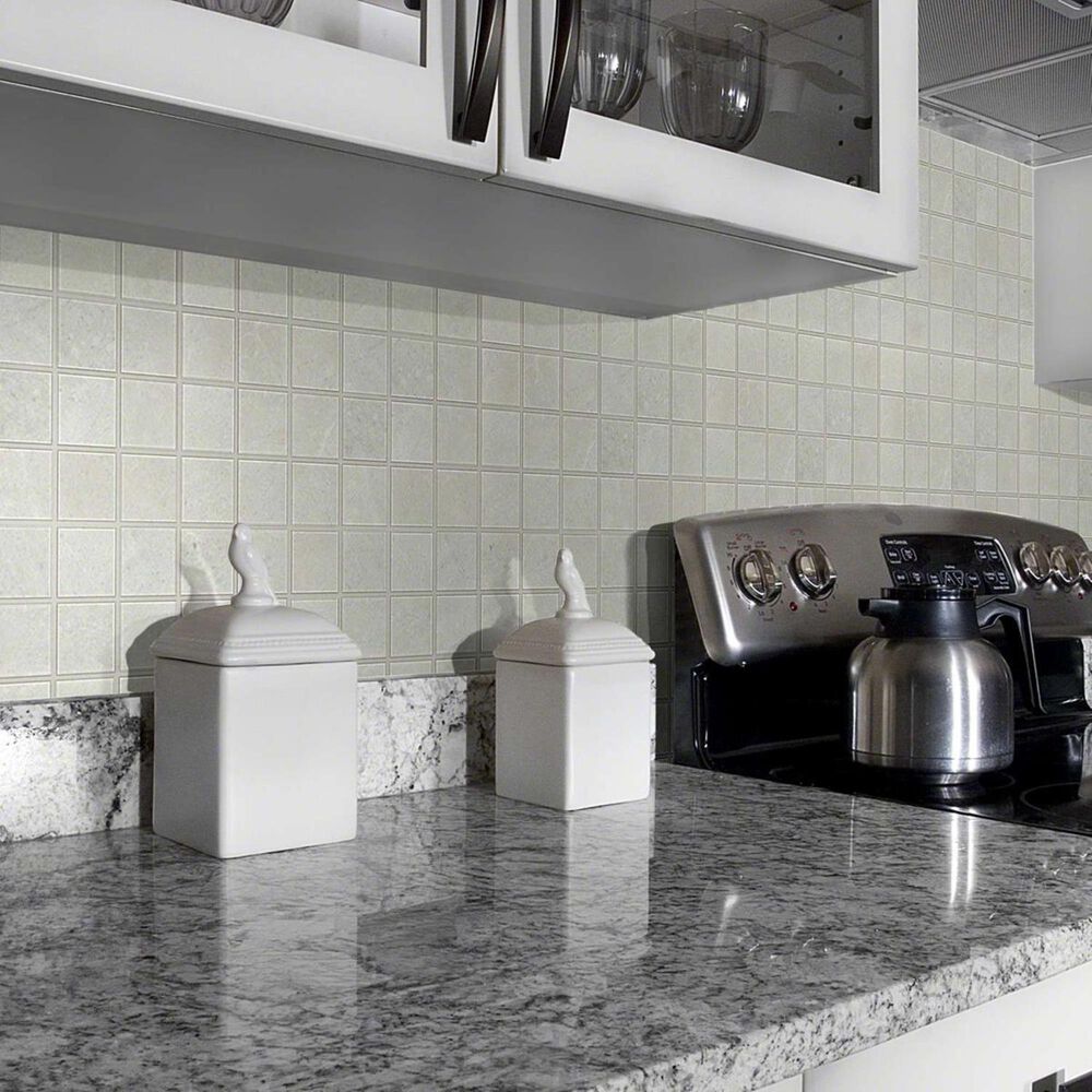 Shaw Oasis Bone 13&quot; x 13&quot; Ceramic Mosaic Tile, , large