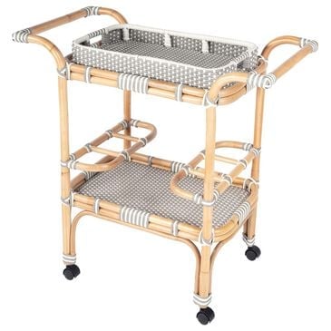 Butler Selena Bar Cart in Grey and White, , large
