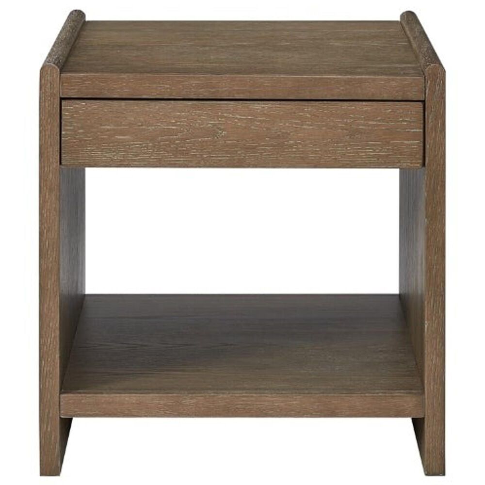 Bernards Furniture Trilogy 1-Drawer End Table in Warm Cocoa, , large