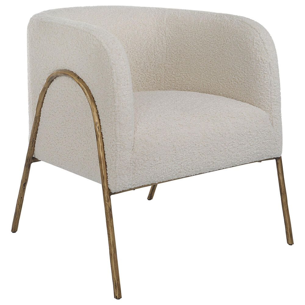 Uttermost Jacobsen Accent Chair in Off White, , large