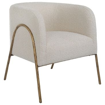 Uttermost Jacobsen Accent Chair in Off White, , large