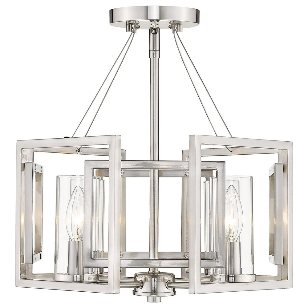 Golden Lighting Marco 4-Light Convertible Pendant in Pewter, , large