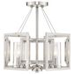 Golden Lighting Marco 4-Light Convertible Pendant in Pewter, , large