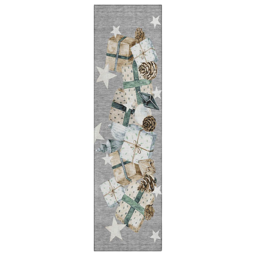 Dalyn Rug Company Wonderland WN33 2"3" x 7"6" Gray Indoor/Outdoor Runner, , large