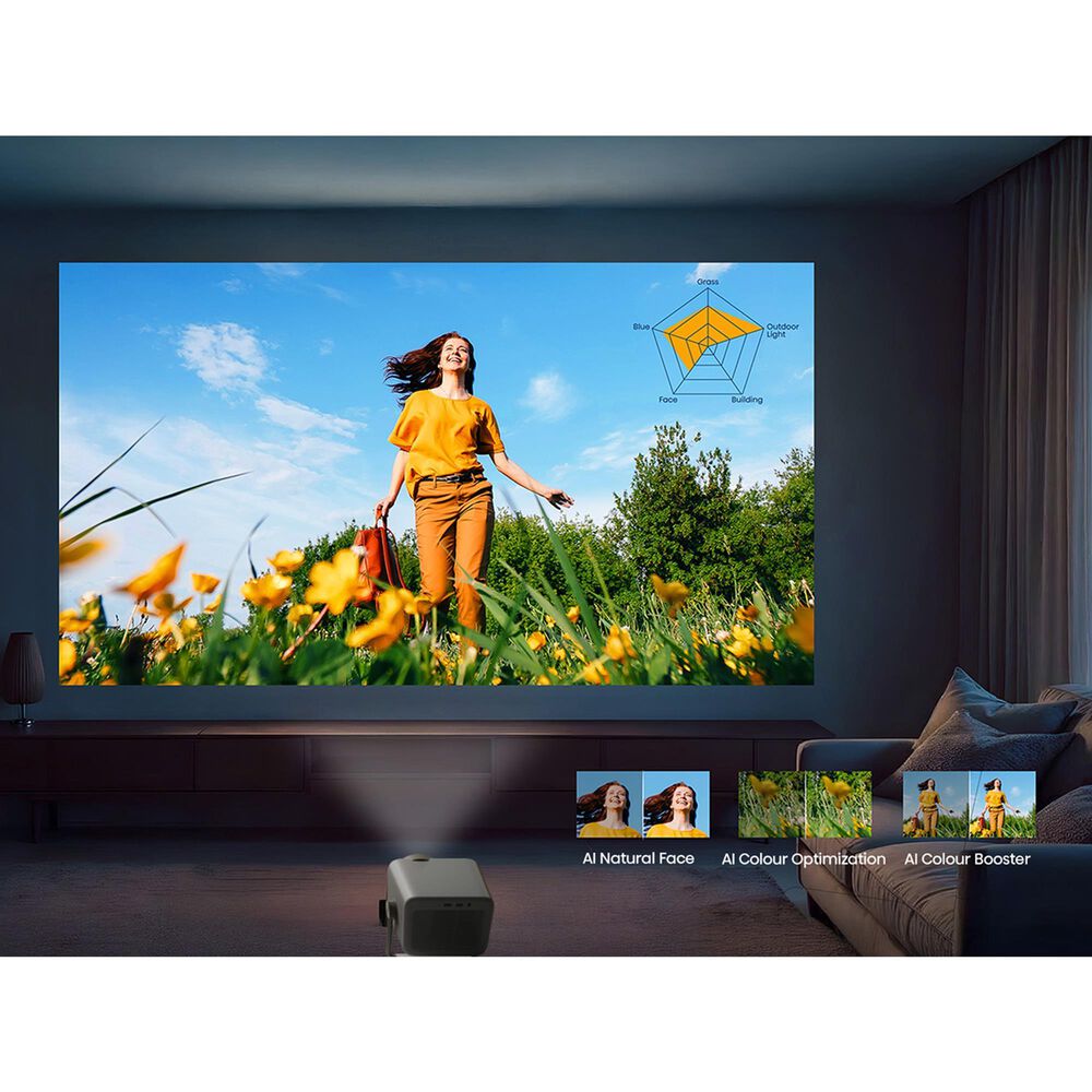 Hisense Triple Laser 4K Smart Mini Projector in Gray, , large
