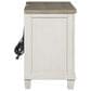 Ashley Shaybrock 5-Piece King Bedroom Set in Antique White and Brown, , large