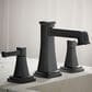 Kohler Riff Widespread Bathroom Sink Faucet in Matte Black, , large