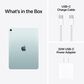 Apple 11-Inch iPad Air M4 Chip Wi-Fi 512GB in Blue (Latest Model), , large