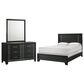 Crown Mark Charlie 3-Piece Full Panel Bedroom Set in Charcoal, , large