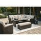 Ashley Brook Ranch 5-Piece Patio Conversation Set in Brown, , large