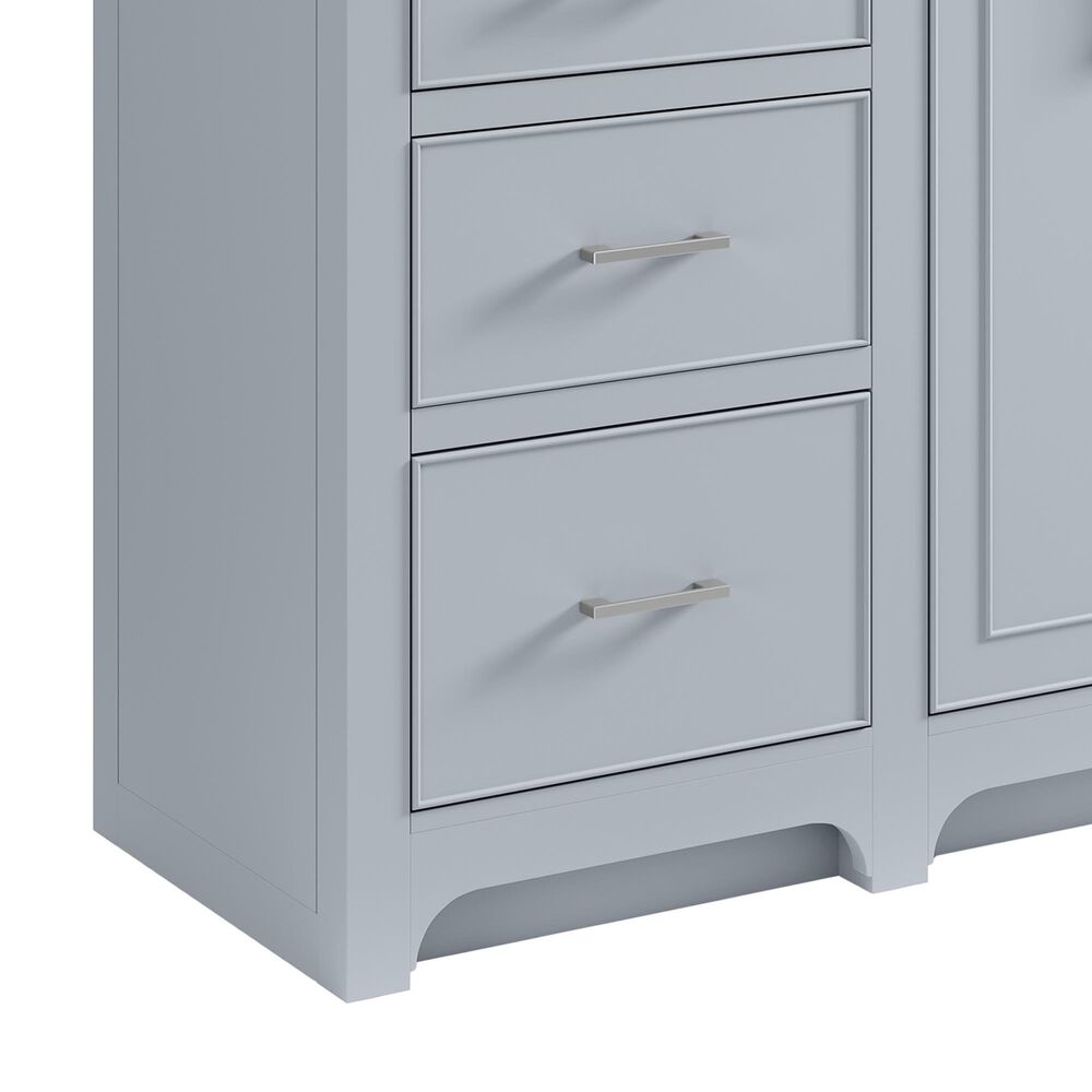 37B Lucerne 60" Single Bathroom Vanity in Soft Blue with Marble Top and Backsplash, , large