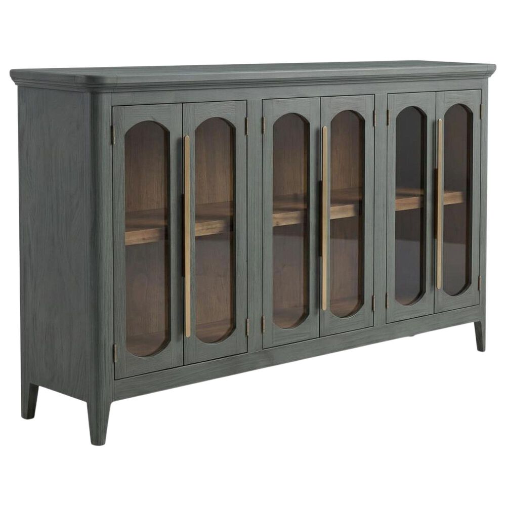 Fallridge Brava 71" 6-Door Entertainment Console in Vintage Green, , large