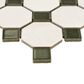 Dal-Tile Relicca Pristine Nook 12" x 12" Octagon Dot Ceramic Mosaic Sheet, , large
