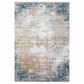 Surya Solar 6"7" x 9"6" Sky Blue, Dark Blue, Saffron, White, Gray and Charcoal Area Rug, , large