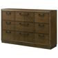 Crown Mark Lakecrest 9 Drawer Dresser Only in Brown, , large