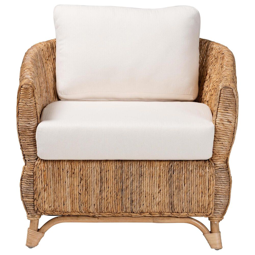 Baxton Studio Roma Arm Chair in Natural, , large