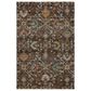 Dalyn Rug Company Silk Road Chocolate, Beige, Copper, Gold, Sage, Navy and Paprika 10" x 14" Area Rug, , large