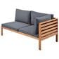 Hearth and Haven 4-Piece Outdoor Sectional Set in Gray, , large