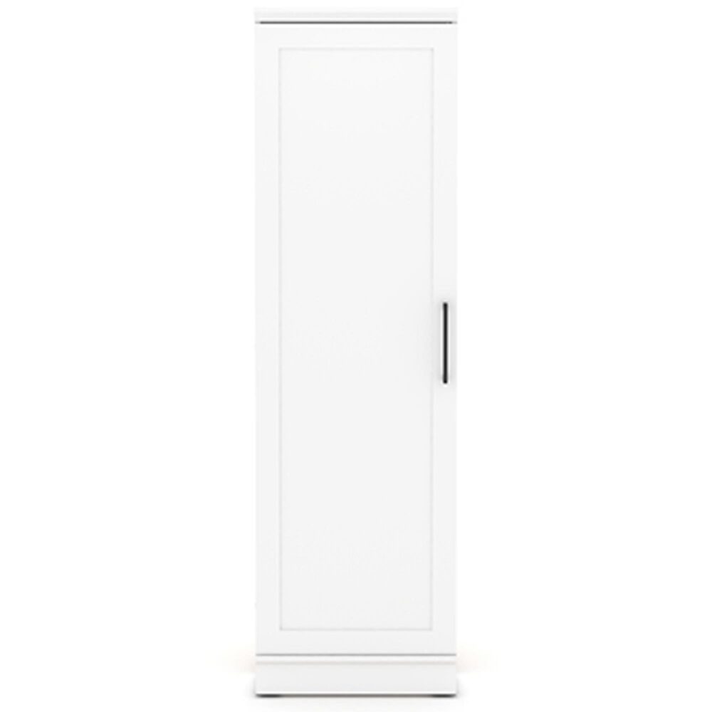 Sauder Homeplus 5-Shelf Corner Storage Cabinet in Soft White, , large