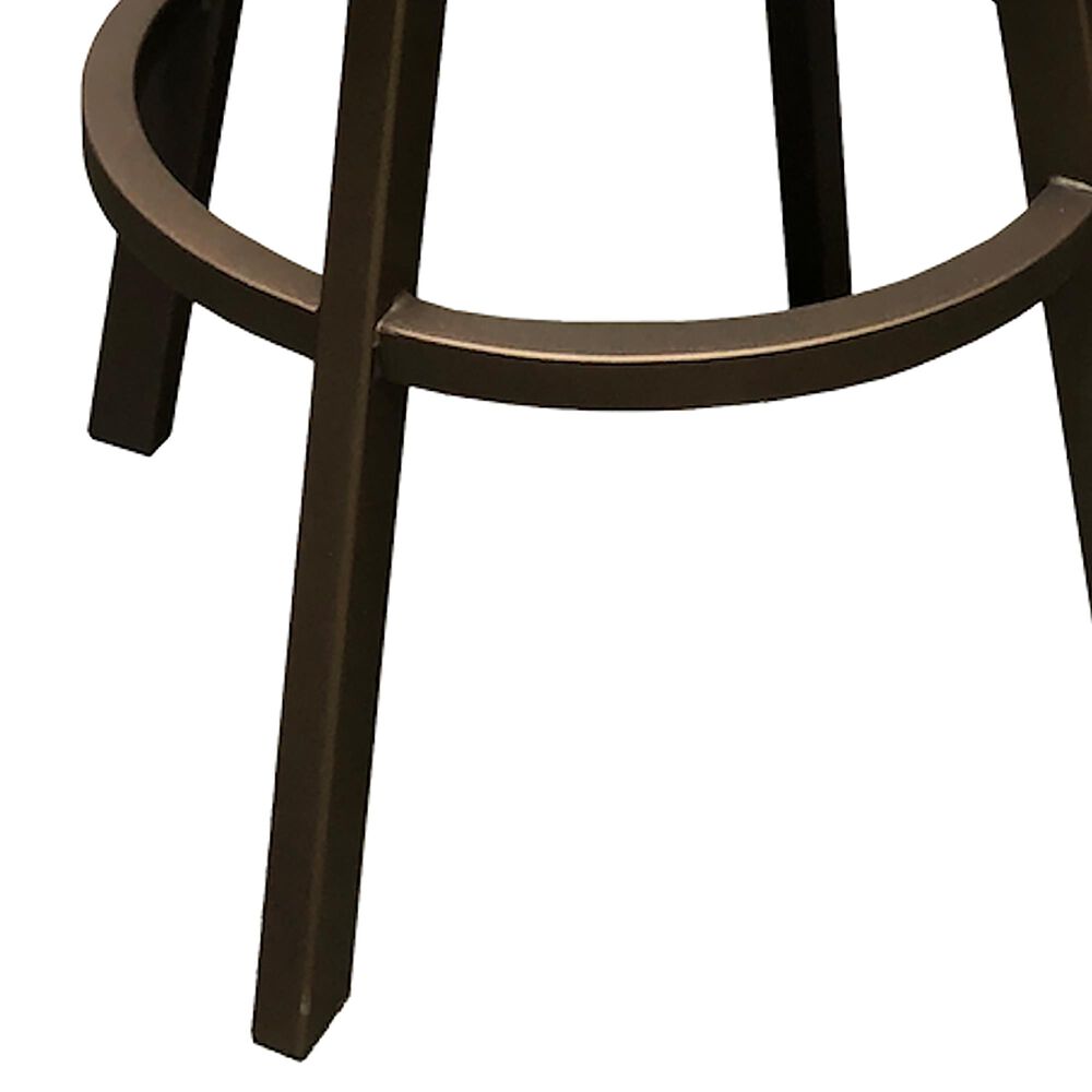 Delaware Dining Malibu 26&quot; Swivel Barstool in Sun Bronze/Dark Brown, , large