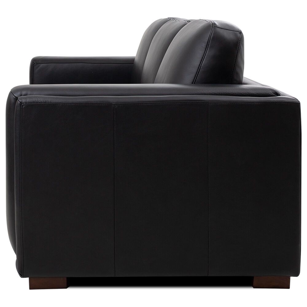 Italiano Furniture Luca Stationary Sofa in Black, , large