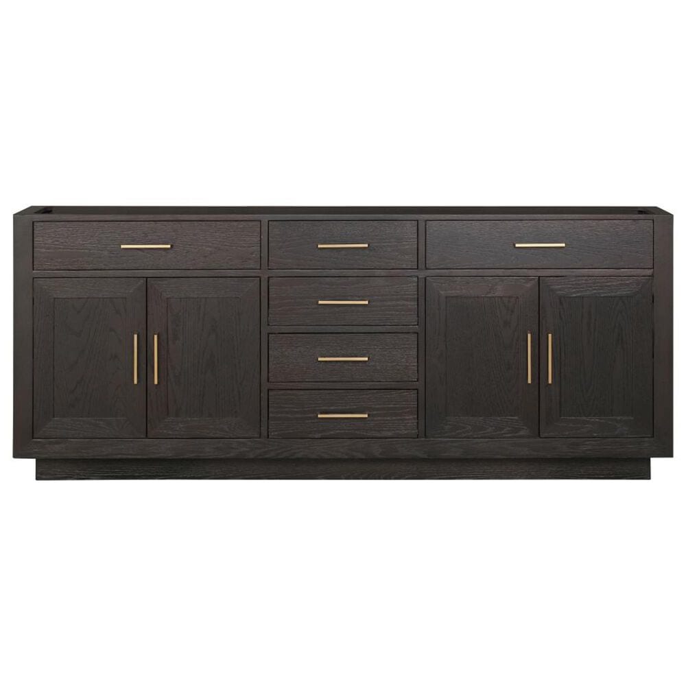Lexora Home Abbey 80&quot; Double Bathroom Vanity in Brown Oak with 2 cm White Carrara Marble Top and Rectangular Sinks, , large