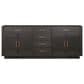 Lexora Home Abbey 80" Double Bathroom Vanity in Brown Oak with 2 cm White Carrara Marble Top and Rectangular Sinks, , large