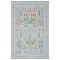 Rifle Paper Co. Menagerie 5" Round Light Blue Area Rug, , large