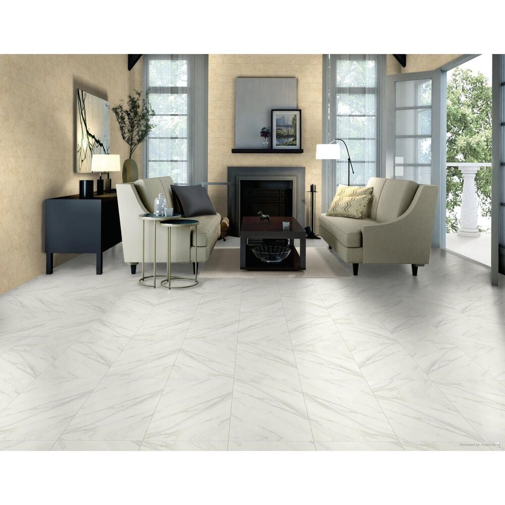 Dal-Tile Florentine Carrara 12&quot; x 24&quot; Polished Ceramic Tile, , large