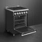 SMEG Professional 24" Gas Range in Matte Black, , large