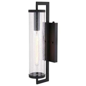 Vaxcel Morgan Park 20" 1-Light Dusk-to-Dawn Sensor Outdoor Wall Sconce in Matte Black, , large