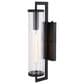 Vaxcel Morgan Park 20" 1-Light Dusk-to-Dawn Sensor Outdoor Wall Sconce in Matte Black, , large