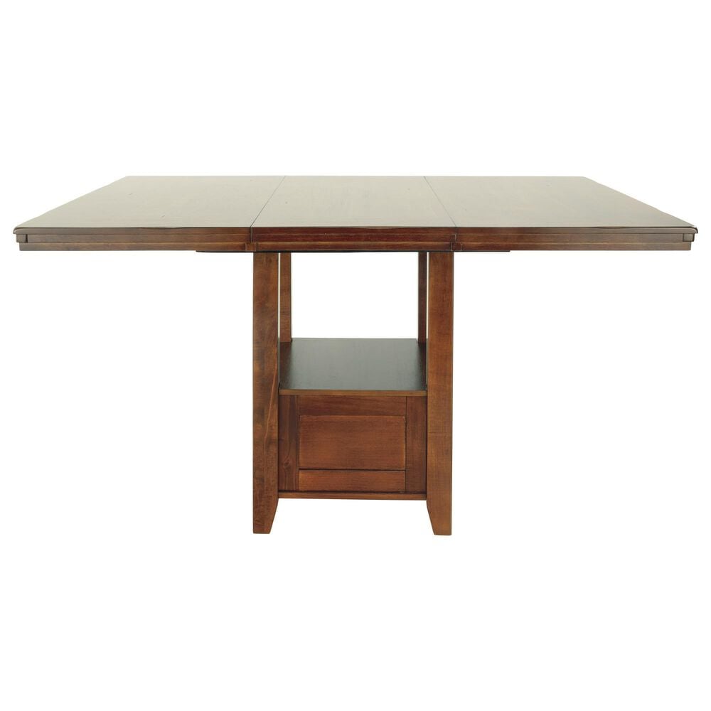 Ashley Ralene 5-Piece Counter Height Dining Set in Medium Brown, , large