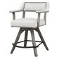 Radius PGA 25" Swivel Counter Height Stool in Rustic Washed Gray, , large