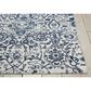 Nourison Damask DAS06 2"3" x 3"9" Ivory and Navy Area Rug, , large