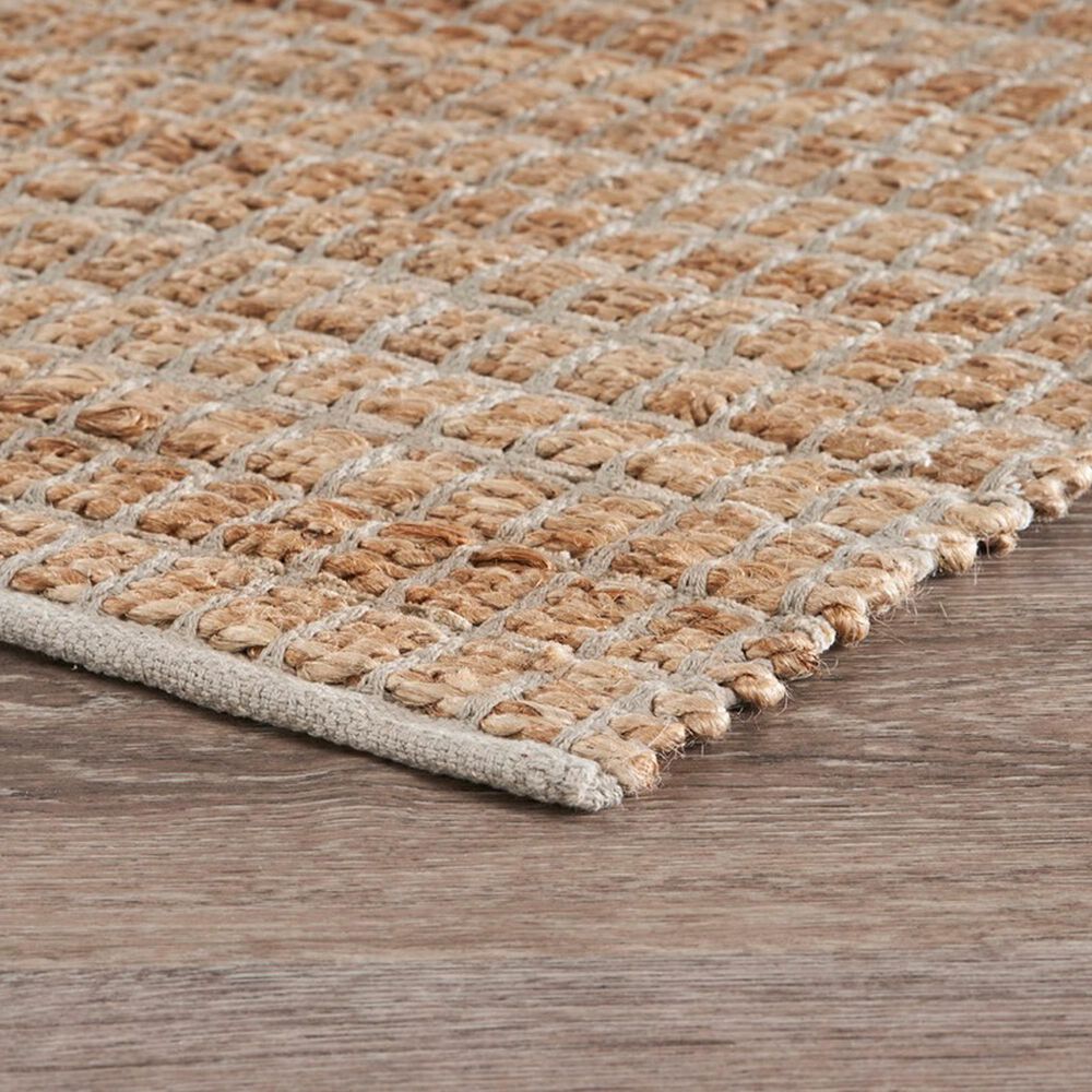 L&amp;R Resources Natural Fiber Geometric Gray 7'9" x 9'9" Area Rug, , large