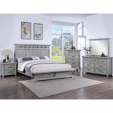 Crown Mark Beckett 3-Piece Queen Bedroom Set in Gray, , large