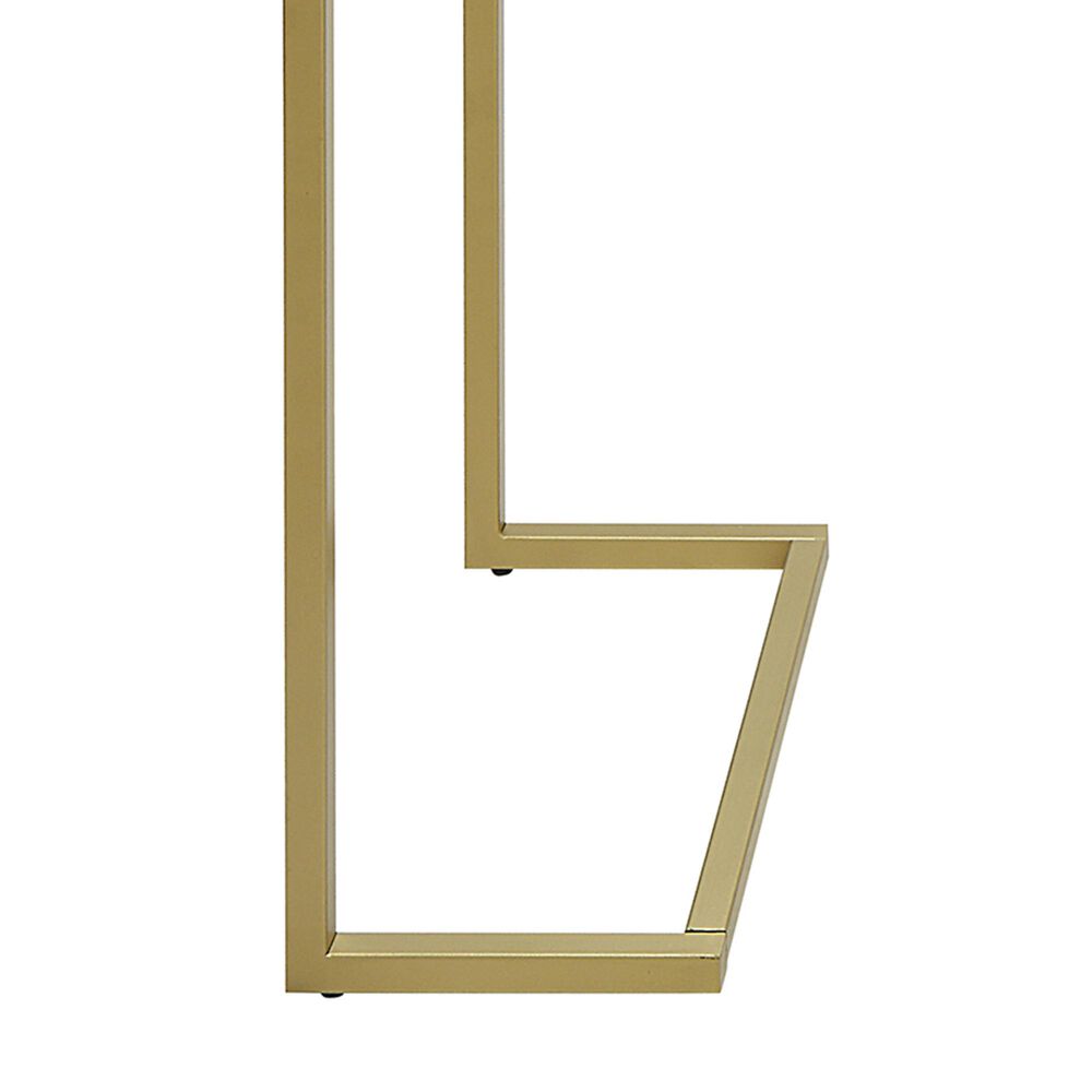 Carolina Chair and Table Monaco Glass Top Console in Gold, , large